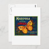 Mariposa appels briefkaart (Voorkant / Achterkant)