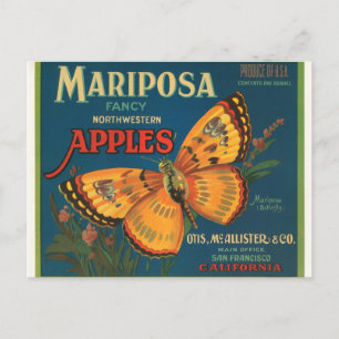 Mariposa Apples Briefkaart