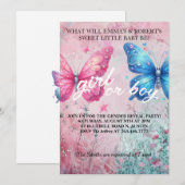 Mariposa été Genre Reveale Party Invitation (Devant / Derrière)