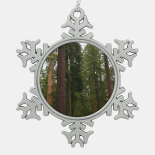 Mariposa Grove in Yosemite National Park Tin Sneeuwvlok Ornament