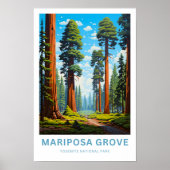 Mariposa Grove Yosemite National Park Reisprint Poster (Voorkant)