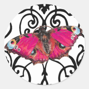 Mariposa (vlinder) ~ ronde sticker