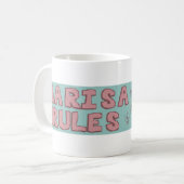 Marisa Rules Coffee Mok - Live volgens je eigen re (Voorkant links)