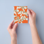 marisaL-camo013 ORANJE TAN BEIGE CAMOUFLAGE PATTER Flyer (Hand)