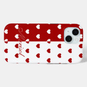 Marisol - aangepaste naam Sjabloon, rood en wit Case-Mate iPhone Case (Achterkant (horizontaal))