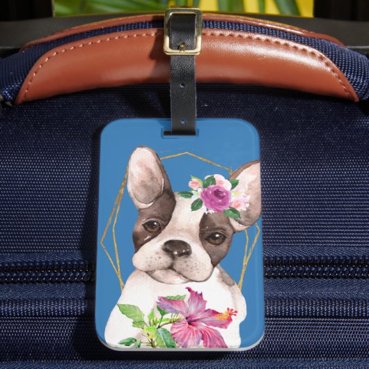 Marisol de Fancy Bulldog Bagagelabel (Voorkant Insitu 2)