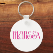 Marissa cherry roze Keyring Sleutelhanger (Voorkant)
