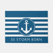 Maritiem Anker Bootnaam Doormat Deurmat (Voorkant)