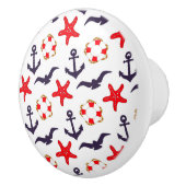 Maritiem anker keramische knop (Rechts)