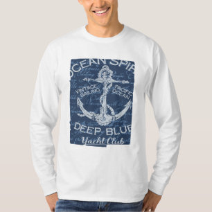Maritiem anker - Yacht Club Nautisch Paradijs T-shirt