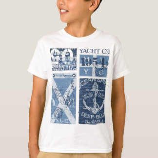Maritiem anker - Yacht Club Nautisch Zeilen T-shirt