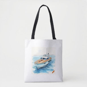 Maritiem avontuur Canvas tas: Comic Style met Yac Draagtas