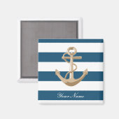 Maritiem en Nautisch met Anker - Magneet (Voorkant / Achterkant)