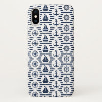 Maritiem in blauw patroon