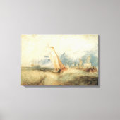 maritiem schip Seascape door Joseph Turner Canvas Afdruk (Voorkant)