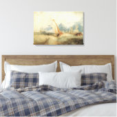 maritiem schip Seascape door Joseph Turner Canvas Afdruk (Insitu (Slaapkamer))