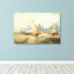 Maritiem zeegezicht van de hand van Joseph Turner Canvas Afdruk