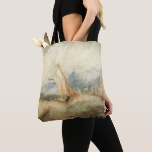 Maritiem zeegezicht van de hand van Joseph Turner Draagtas