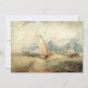 Maritiem zeegezicht van Joseph Turner uit de oudhe Kaart