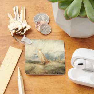 Maritiem zeegezicht van Joseph Turner uit de Vinta Sleutelhanger