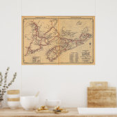 Maritieme provincies 2 poster (Keuken)