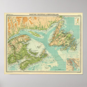 Maritieme provincies en Newfoundland Poster
