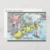  maritieme provincies in Canada Briefkaart (Voorkant / Achterkant)