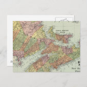 Maritieme provincies van Canada Briefkaart (Voorkant / Achterkant)