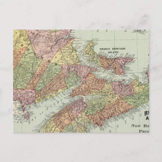 Maritieme provincies van Canada Briefkaart (Voorkant)