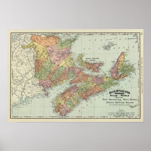 Maritieme provincies van Canada Poster (Voorkant)