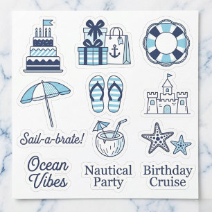 Maritieme "Sail-a-brate" stickerpakket Sticker