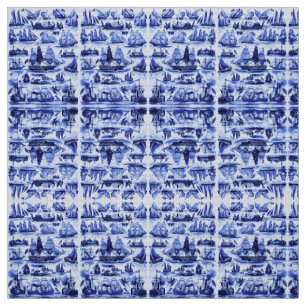 MARITIEME, SCHEPEN, ZEEVAARTUIGEN, marineblauw Stof