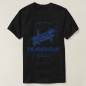 Maritieme Stad Noordkust Humboldt CA Visser T-shirt (Design voorkant)