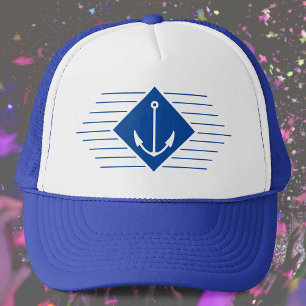 Maritieme stijl met Anchor Motif Trucker Pet