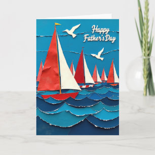 Maritieme Vaderdag Collagekaart Kaart