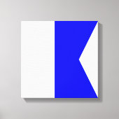 Maritieme vlag A — Alpha Canvas Afdruk (Voorkant)