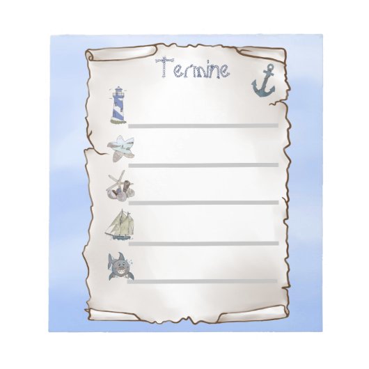 Maritim Notitieblok (Voorkant)
