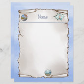 Maritim  notizblock briefhoofd (Voorkant / Achterkant)