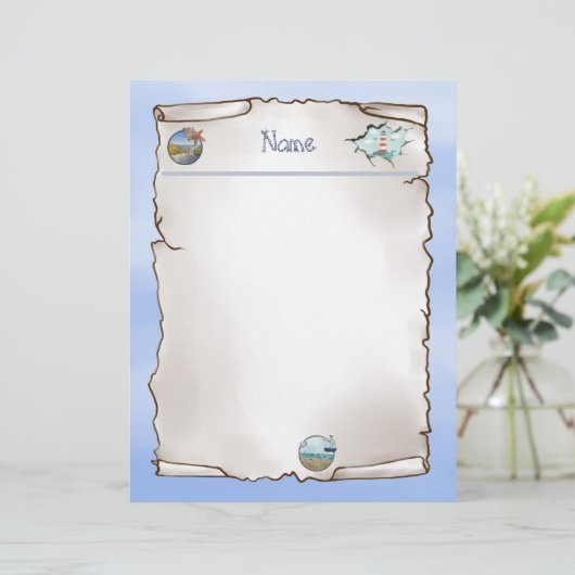 Maritim  notizblock briefhoofd (Staand voorkant)