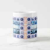  Maritime Holland Delftware Style Amsterdam Jumbo Mok (Voorkant)