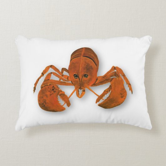 Maritime Lobster Accent Kussen (Voorkant)