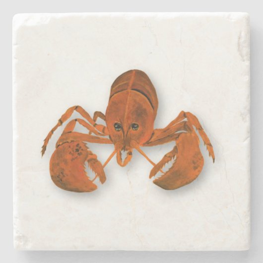 Maritime Lobster Stenen Onderzetter (Voorkant)