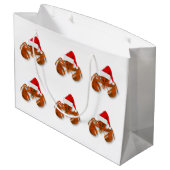 Maritime Santa Claus Lobster Groot Cadeauzakje (Achterkant Gekanteld)