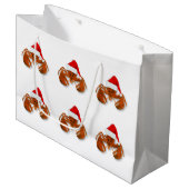 Maritime Santa Claus Lobster Groot Cadeauzakje (Voorkant Gekanteld)