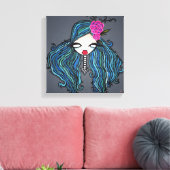 "Maritime" Wrapped Canvas, 12 x 12" Canvas Afdruk (Insitu (Woonkamer))