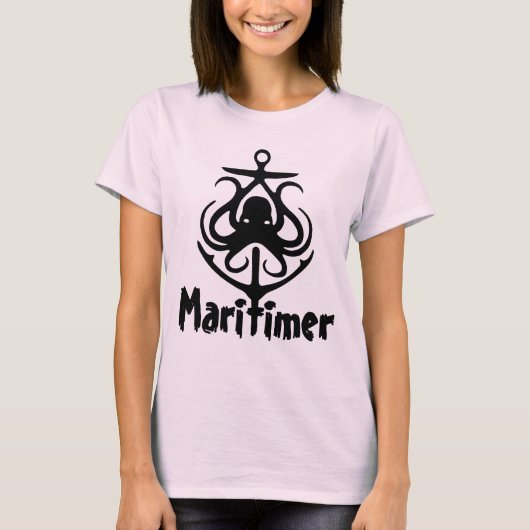Maritimer Anchor octopus Nautical Lighthouse Route T-shirt (Voorkant)