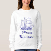 Maritimer sweater-schip voor de scheepvaart trui (Voorkant)