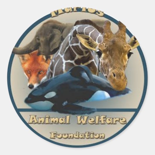 Marius Animal Welfare Foundation Logo Sticker (Voorkant)