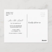 marjoen en lichtblauwe floraal , met uitzondering  briefkaart (Achterkant)