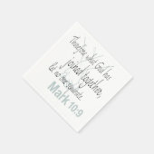 Mark 10:9 Marriage Bible Verse Servet (Hoek)